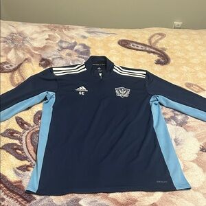 Adidas Dark Blue and Sky Blue Pullover